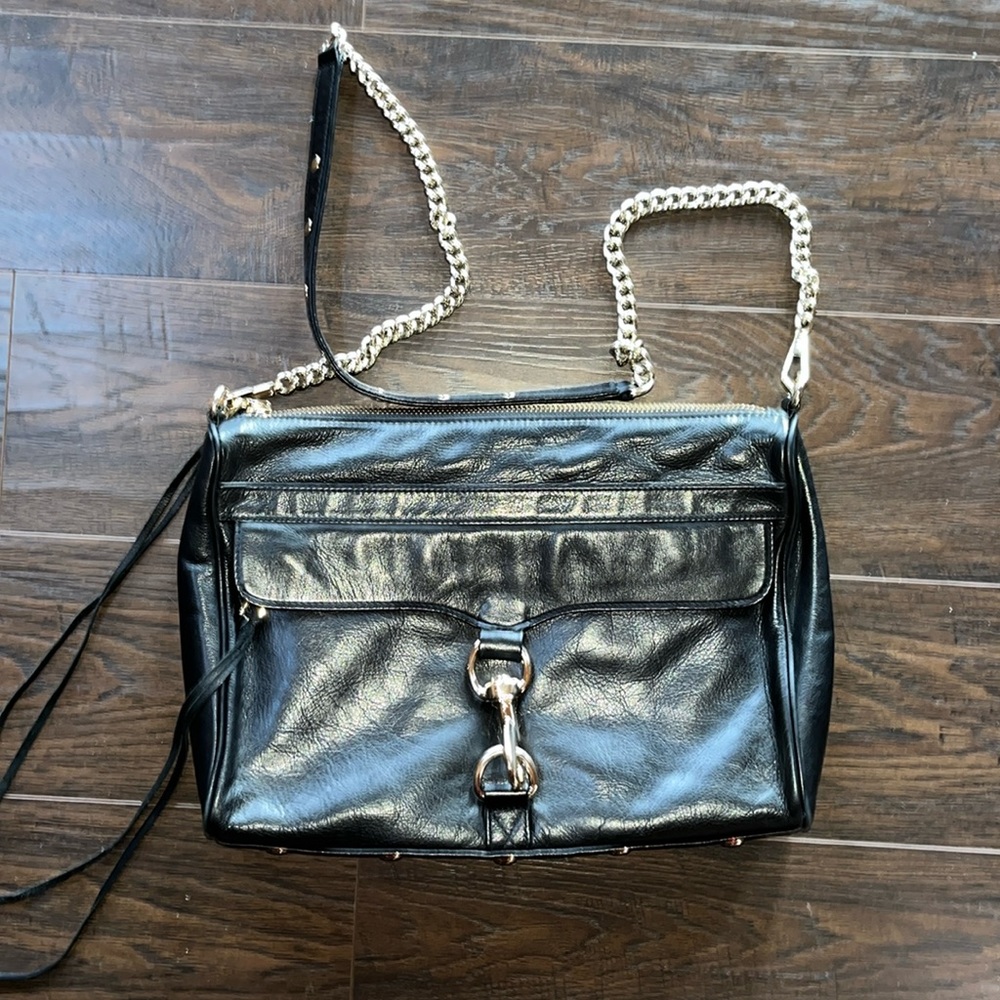 Black leather Rebecca Minkoff Mac Daddy